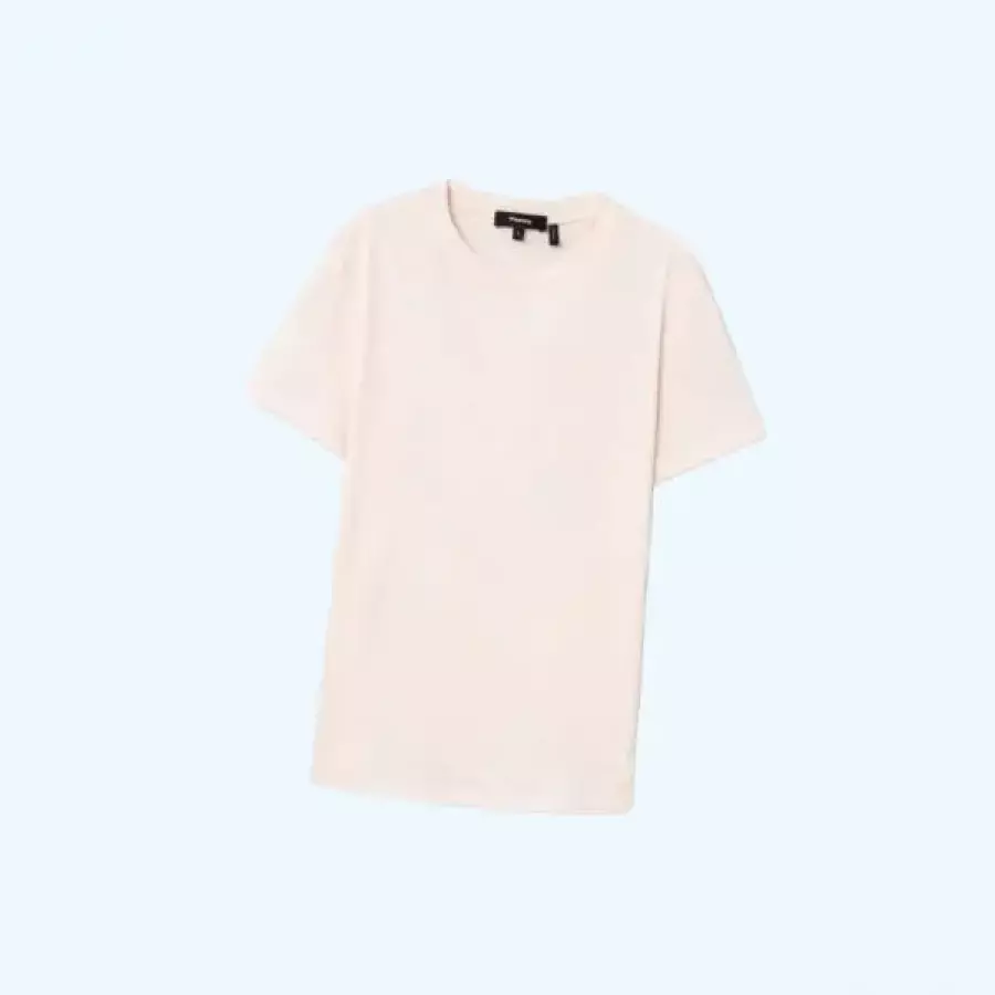 띠어리 여성 여자 우먼스 Apex 코튼 면 Tiny 티셔츠 상의 <b>Bleach</b> 핑크 TF6340S01<b>X</b> 5076161