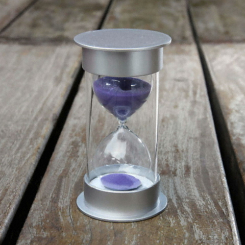 ㅤ경일코리아 미니클락 안전한 통아크릴 모래시계 보라_이미지