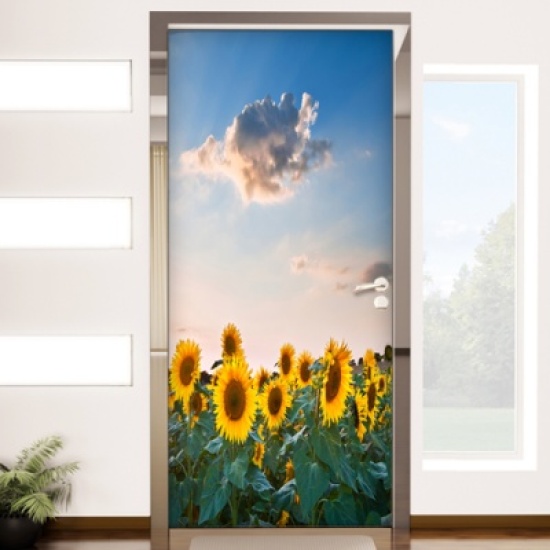 꾸밈 ic041 해바라기의인사 현관문방문시트지