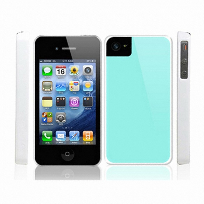 아이커버 DUES WHITE SERIES BREEZ BLUE (아이폰4/4S)