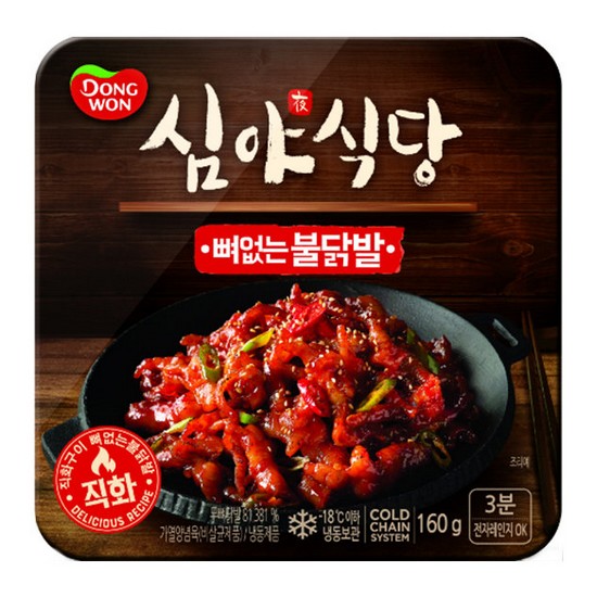 동원F&B 심야식당 뼈없는 불닭발 160g (2개)