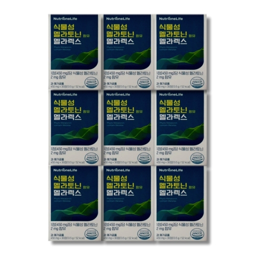 뉴트리원 식물성 멜라토닌 함유 멜라렉스 30정 (9개)_이미지