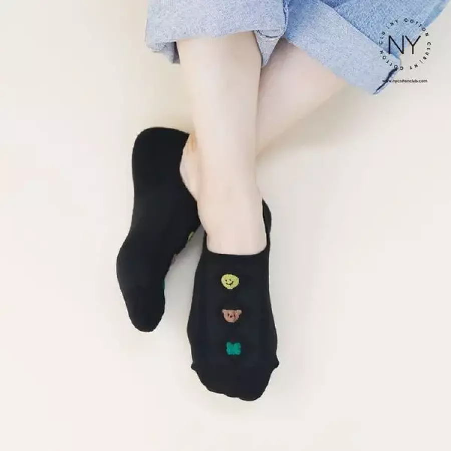 NY코튼클럽 etv 여성 스마일 쁘띠 덧신 CT12 3족 35837499