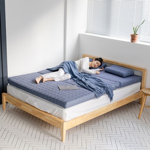 3단 접이식 메모리폼 토퍼 매트리스 S+베개