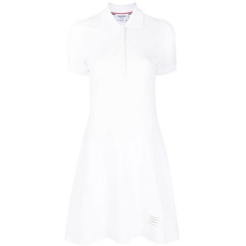 톰브라운 테니스 플레어 원피스 FJD097A 00050 (100, 화이트)_이미지