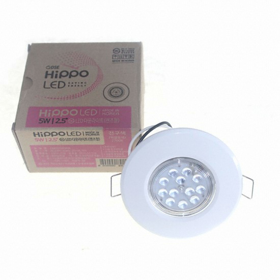 히포 LED 원형 스윙 집중형 2.5인치 다운라이트 5W_이미지