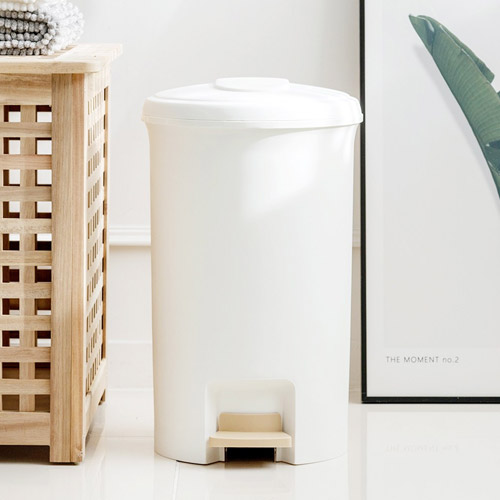 창신리빙 블랑 원형 페달 휴지통 20L