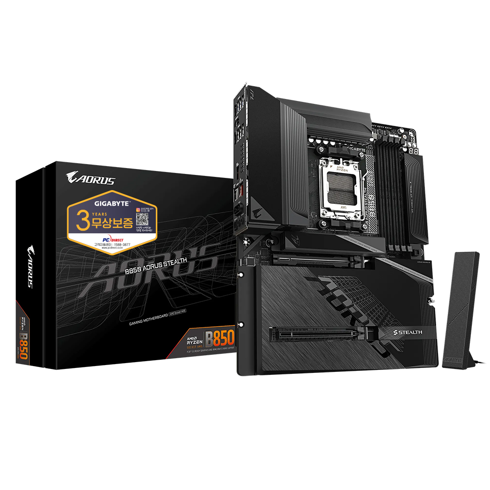 GIGABYTE B850 AORUS STEALTH 피씨디렉트_이미지