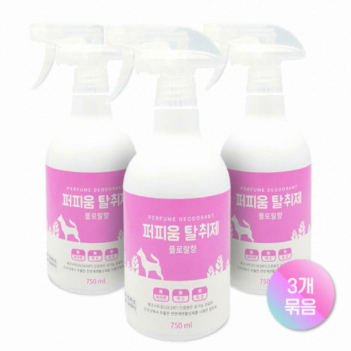  펫퍼스 퍼피움 탈취제 플로랄 750ml [3개]