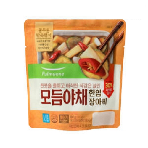반듯한식 모듬야채 한입장아찌 300g