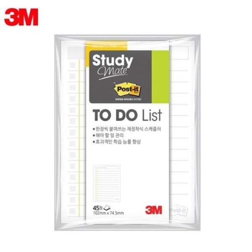3M WP049364 스터디메이트 TODO S 플래너노트 포스트잇 3개
