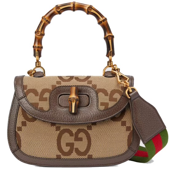 구찌 스몰 점보 GG 뱀부 백 675797 UKMDT 2570