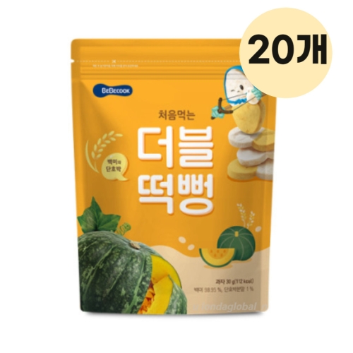 베베쿡 처음먹는 더블떡뻥 백미와 고구마 30g (20개)_이미지