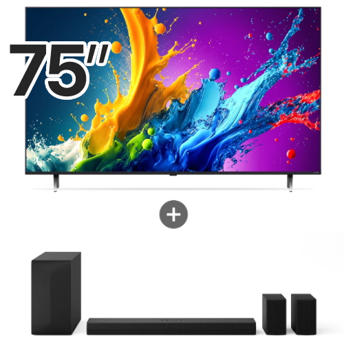 LG전자 QNED 75QNED65TBA (스탠드+사운드바, S60TR)