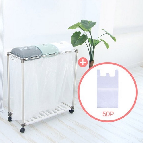 네오 스윙 재활용 분리수거함 3단 + 비닐 50매