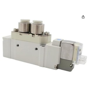 SMC SY5120-5LZD-C8 싱글 원터치 피팅 2 포지션 8 공압 솔레노이드 밸브 DC24V