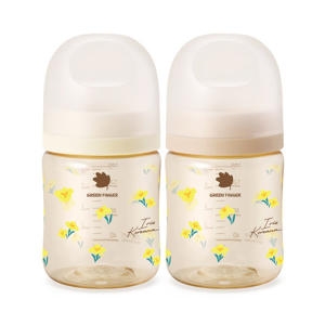 그린핑거 베베그로우 PPSU 노랑붓꽃 트윈팩 280ml
