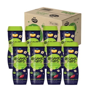 매일유업 요미요미 오가닉 퍼프 단호박 고구마 42g (8개)