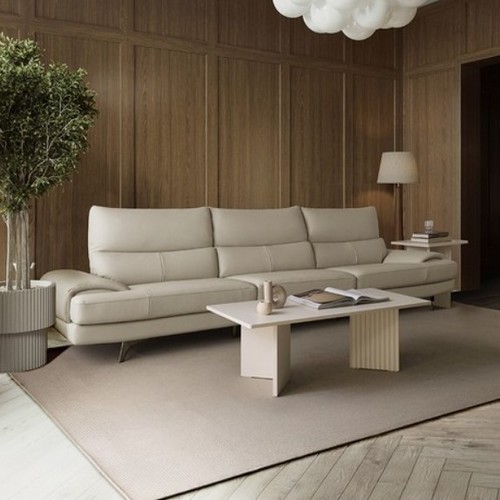 까사미아 벤스 천연가죽 소파 4인용 (스툴별도)_이미지