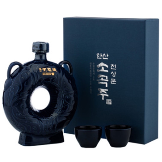 한산소곡주 천상문 500ml+술잔 세트