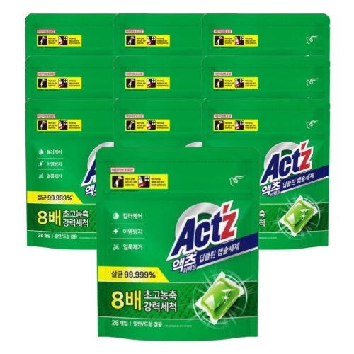 액츠 퍼펙트 딥클린 캡슐세제 28개입 (10개)_이미지
