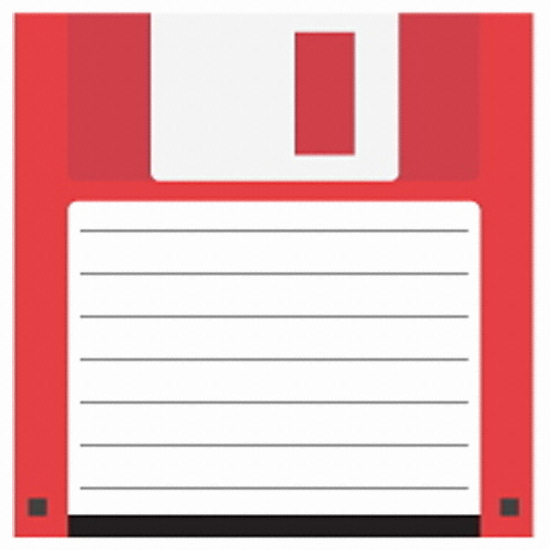 모노라이크 메모지 7080 플로피 디스크 (Red)