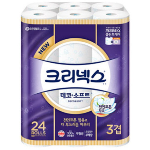 크리넥스 ㅤ데코 앤 소프트 28m (24롤) *4팩_이미지