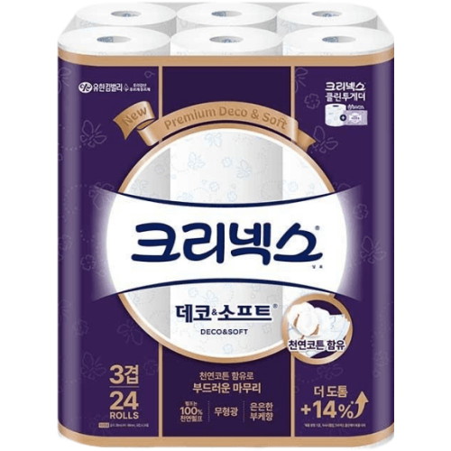 크리넥스 ㅤ데코 앤 소프트 28m (24롤) *4팩_이미지