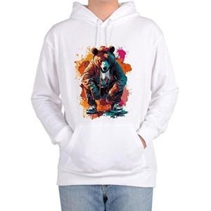 셀러허브 패션 JHP831TS_51 후드티 앉은곰 명상하는곰 어른곰 전사이즈