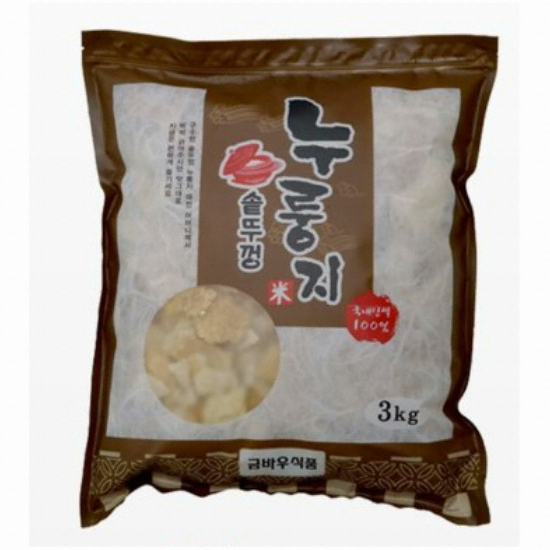 금바우식품 금바우 솥뚜껑 누룽지 3kg (1개)_이미지