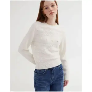 뉴욕 우먼 리뷰이벤트 뉴욕 아이보리 짜임패턴 울100% 니트 JSSW3D340IV 776245