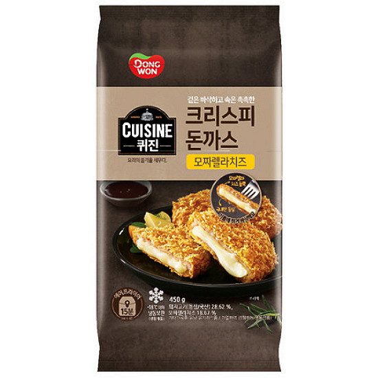 동원F&B 퀴진 크리스피 돈까스 모짜렐라치즈 450g (6개)_이미지