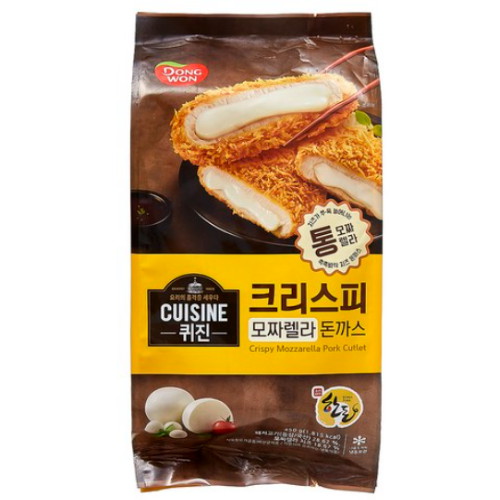 동원F&B 퀴진 크리스피 돈까스 모짜렐라치즈 450g (6개)_이미지