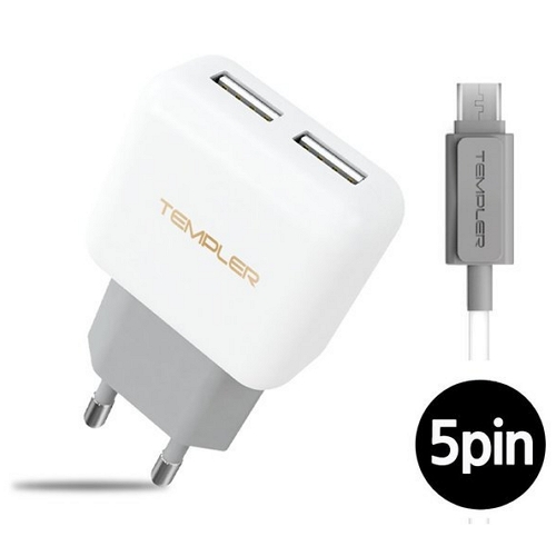 2.1A 2포트 충전기 TEM-S20-212