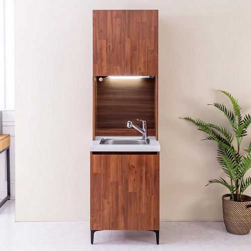 파란들 모듈형 앵커 600 이동식 싱크대+상부장 세트이미지입니다. 누르면 해당 게시물로 새창이동합니다.