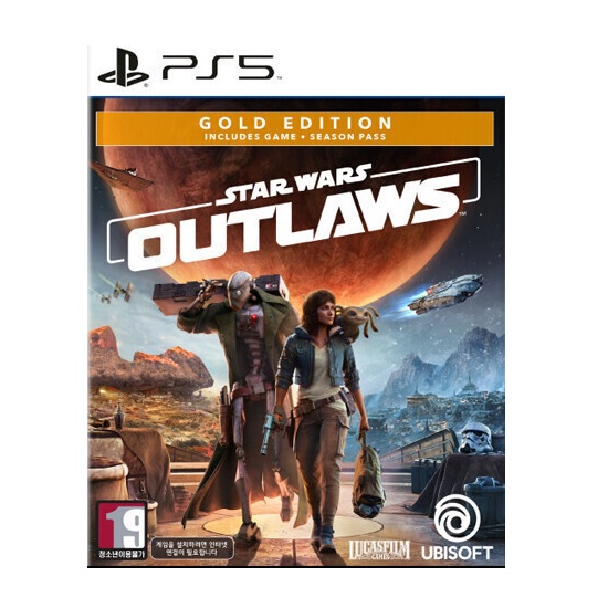  스타워즈: 아웃로 한글판 PS5, 골드/패키지디스크