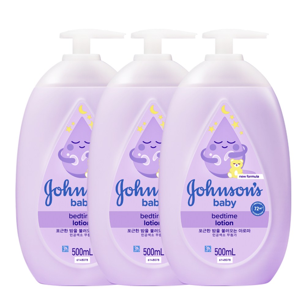 존슨즈베이비 베드타임 로션 펌프형 500ml (3개)_이미지