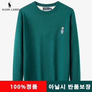 랄프로렌 폴로 랄프 로렌 보이즈 남녀공용 곰돌이 니트 스웨터 MY-2160 녹색