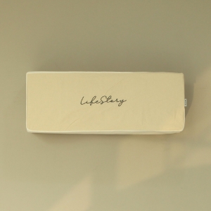 광목 에어컨커버 벽걸이형 베이지 가리개 덮개