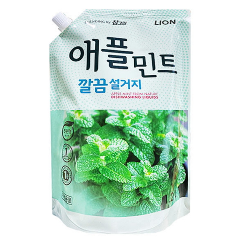 참그린 애플민트 리필 1.2L