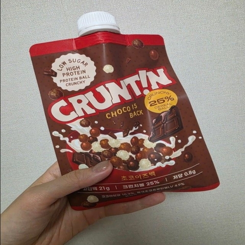 크런틴 크런치볼 단백질쉐이크 초코이즈백 50g (20개)_이미지