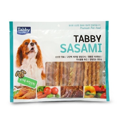 테비토퍼 테비 사사미 소가죽 치킨스틱 300g (1개)