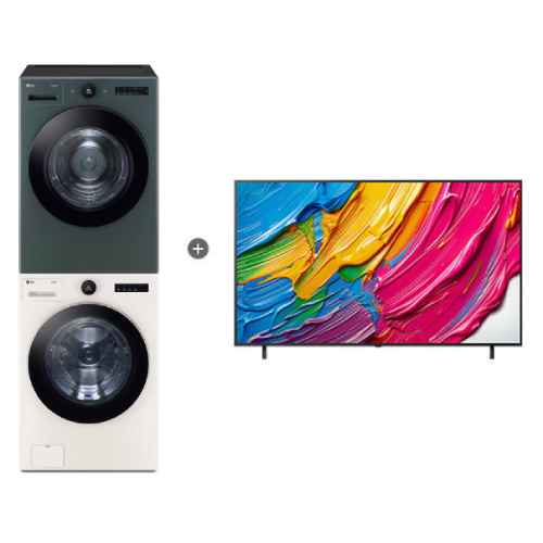 LG전자 트롬 오브제컬렉션 FX24ENE + RD20GNG + TV 75QNED75AEA