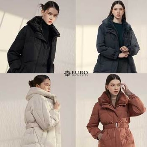 유로컬렉션 유로피안 밍크카라 퍼구스다운_이미지