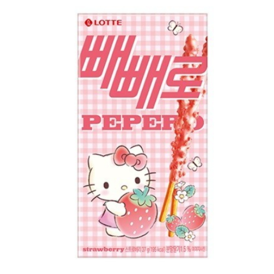 롯데웰푸드 산리오 한정판 빼빼로 스트로베리 37g (1개)_이미지