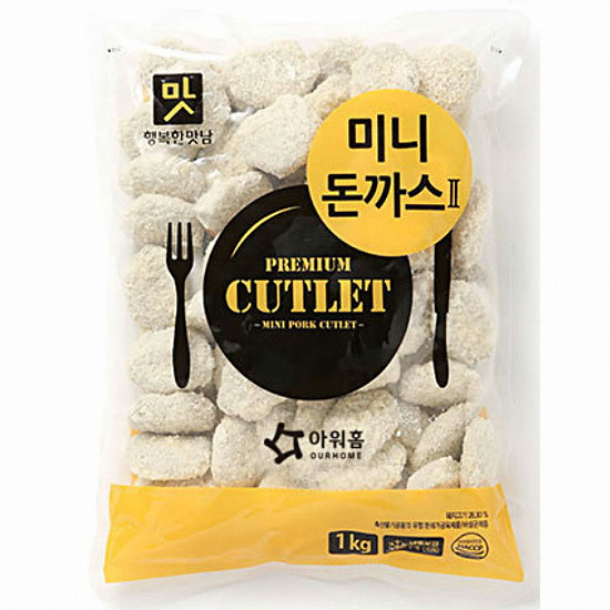 아워홈 행복한맛남 미니돈까스 1kg (1개)_이미지