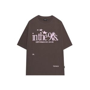  오드스튜디오 데일리 티셔츠 프린트 ODDSTUDIO 인 더 나인티스 그래픽 오버핏 BROWN625831