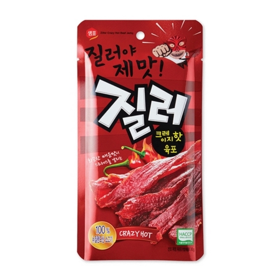 샘표식품 질러 크레이지 핫 육포 30g (2개)_이미지