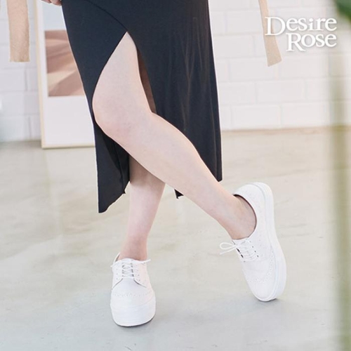 디자이어로즈 여자 데일리 브로그 윙팁 레더 단화 11248791A