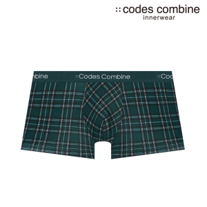 코데즈컴바인이너웨어 체크 프린트 그린 드로즈 CEMDR243GR_이미지